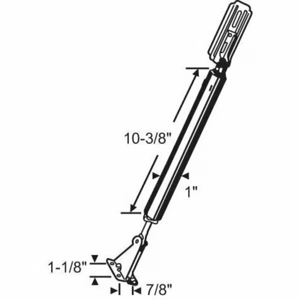 Hydraulic Door Closer Black, Strybuc, Mfr#: 18-56